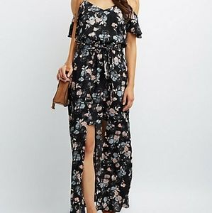 Floral off the shoulder maxi